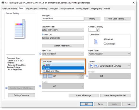 how to get my printer to print in color